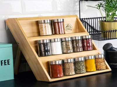 Kitchen wooden shelving